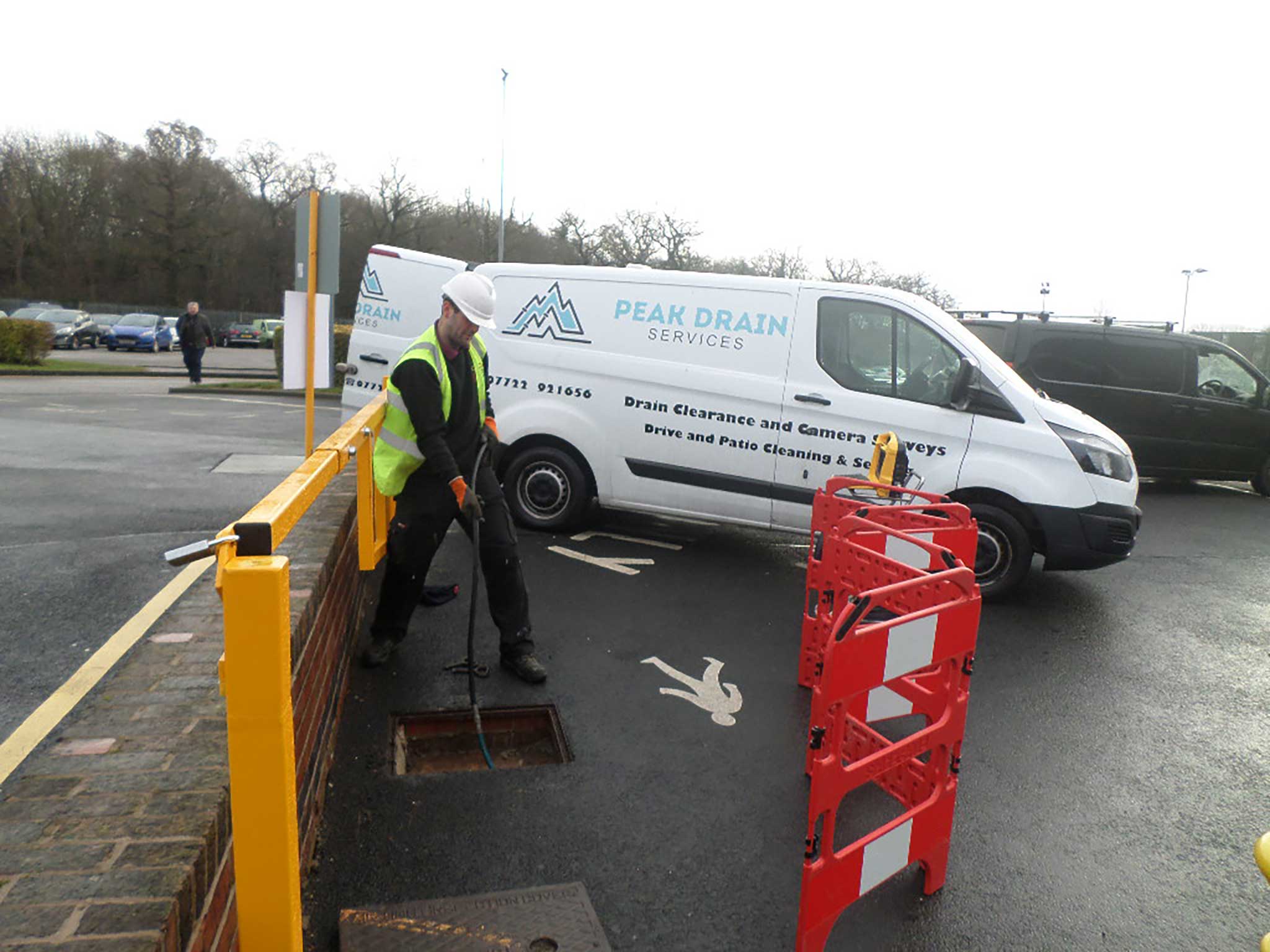 Peak Drain Services engineer at work